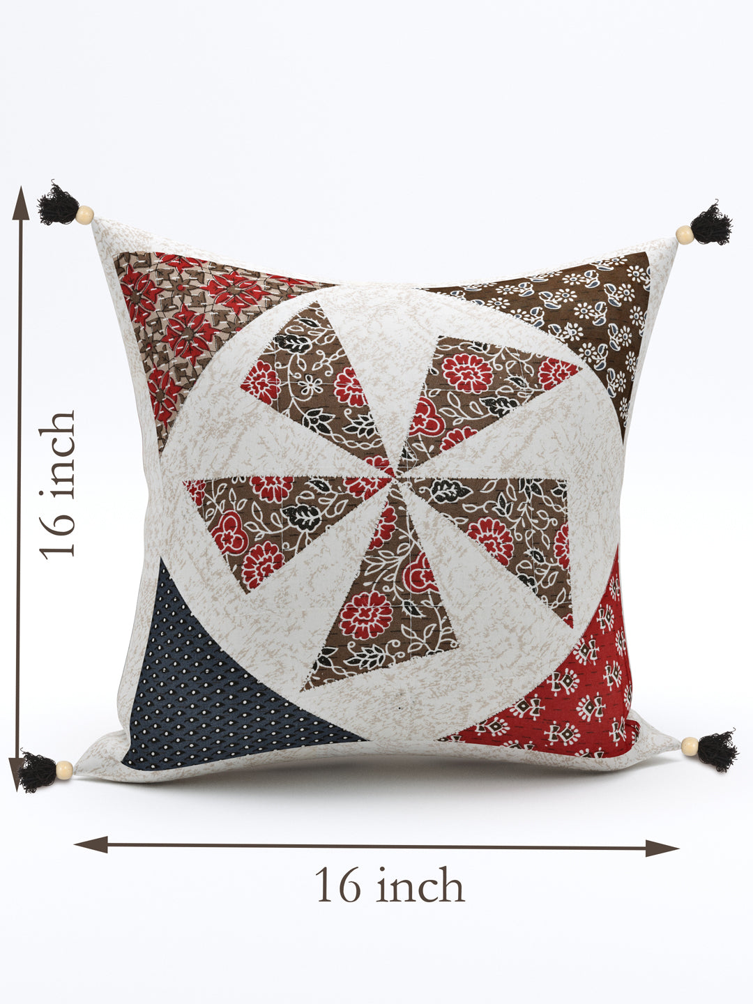 Patchwork Cotton Cushion Cover- Set of 5
