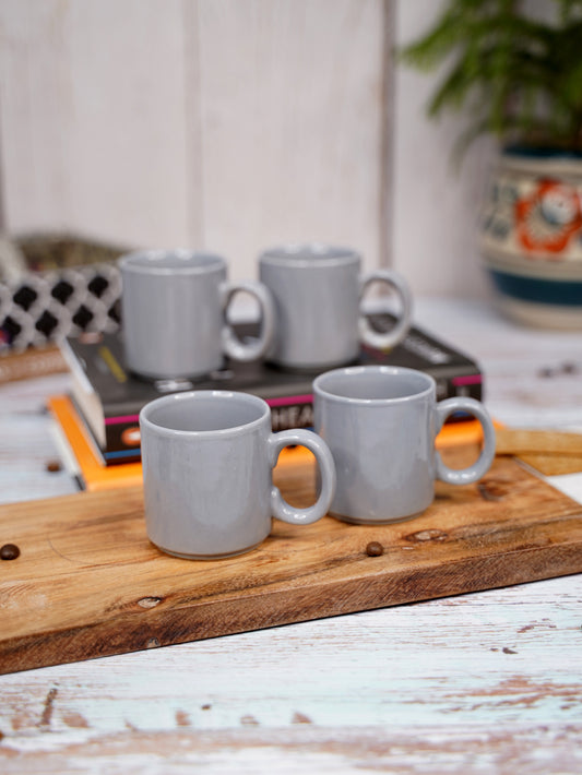 LIVING ROOTS Ceramic 110ml Small Size Cups | Tea, Coffee, Milk (LR-CM4-003)