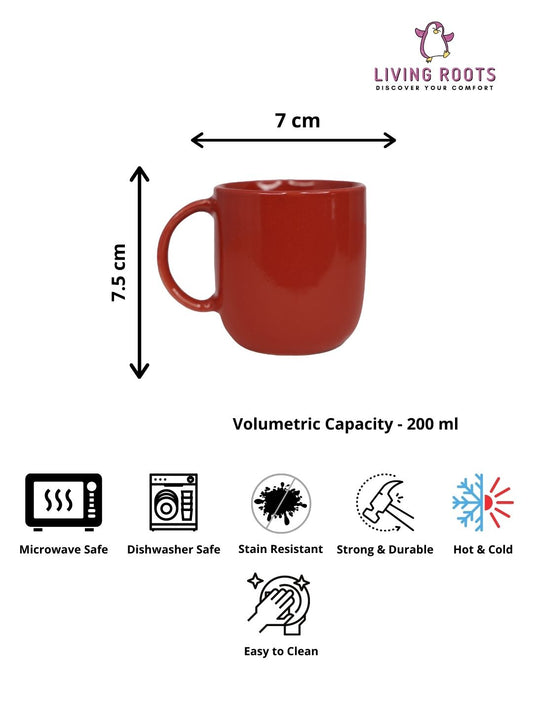 Ceramic 120ml Small Size Cups | Tea, Coffee, Milk (LR-CM-009)